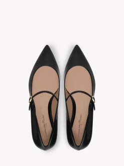 Flats-Gianvito Rossi RIBBON JANE BLACK PATENT