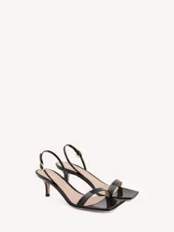 Sandals|Ribbon-Gianvito Rossi RIBBON KITTEN BLACK PATENT