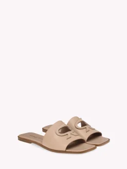 Flats-Gianvito Rossi RIBBON SLIDE PINK