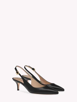 Pumps|Ribbon-Gianvito Rossi RIBBON SLING BLACK LEATHER