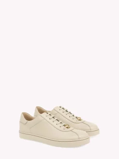 Sneakers-Gianvito Rossi RIBBON SNEAKER MOUSSE BEIGE CALF
