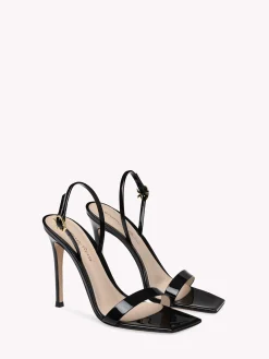Sandals|Signatures-Gianvito Rossi RIBBON STILETTO BLACK PATENT