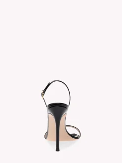 Sandals|Signatures-Gianvito Rossi RIBBON STILETTO BLACK PATENT