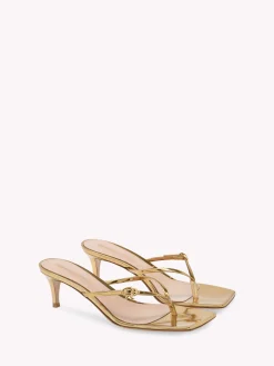 Mules-Gianvito Rossi RIBBON THONG 55 GOLD