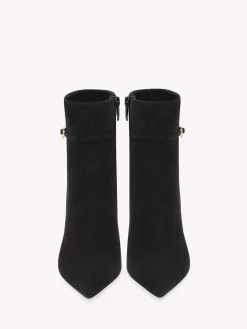 Booties-Gianvito Rossi RIBBON VILLE 70 BLACK SUEDE