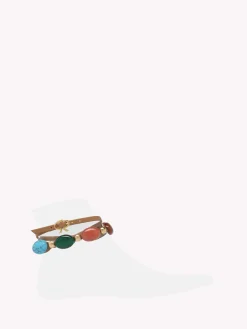 Accessories-Gianvito Rossi SHANTI ANKLET BROWN