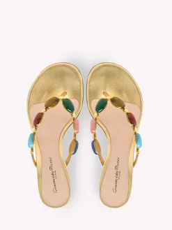 Mules-Gianvito Rossi SHANTI THONG 70 GOLD