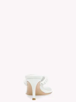 Mules-Gianvito Rossi TROPEA WHITE LEATHER