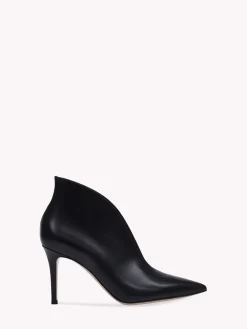 Booties-Gianvito Rossi VANIA BLACK LEATHER